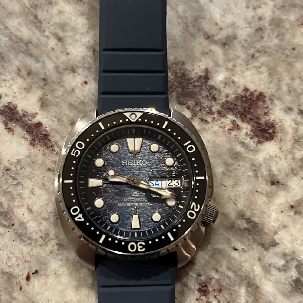 Seiko Prospex Save the Ocean Automatic blue dial men’s watch SRP-77